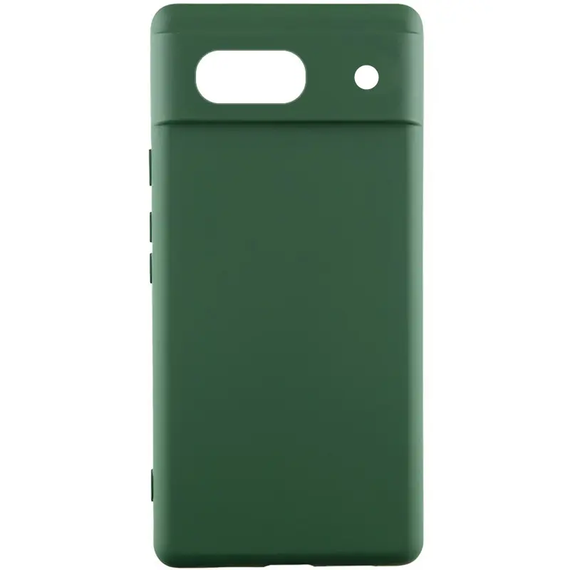 Чехол Silicone Cover Lakshmi Full Camera (AAA) для Google Pixel 7a, Зеленый / Cyprus Green, Силикон, купить оптом с доставкой