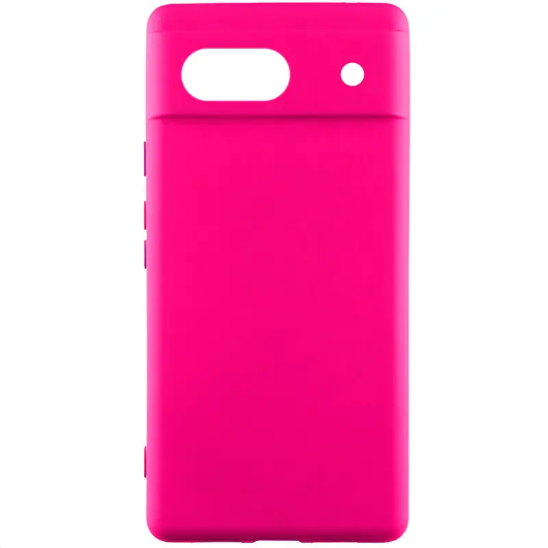 Чехол Silicone Cover Lakshmi Full Camera (AAA) для Google Pixel 7a, Розовый / Barbie pink, Силикон, купить оптом с доставкой