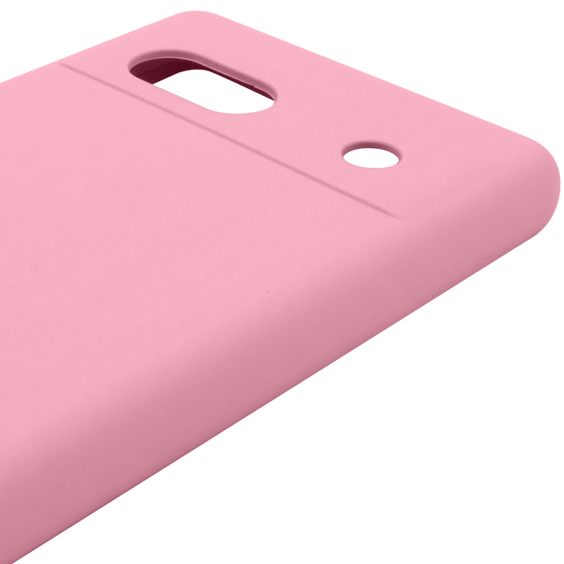 Чехол Silicone Cover Lakshmi Full Camera (AAA) для Google Pixel 7a, Розовый / Light pink 3, Силикон, купить оптом с доставкой