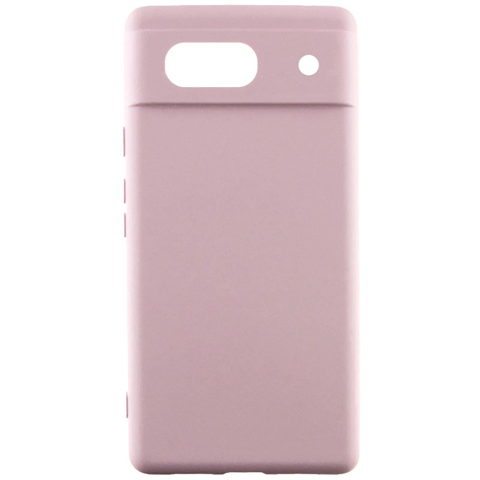 Чехол Silicone Cover Lakshmi Full Camera (AAA) для Google Pixel 7a, Розовый / Pink Sand, Силикон, купить оптом с доставкой