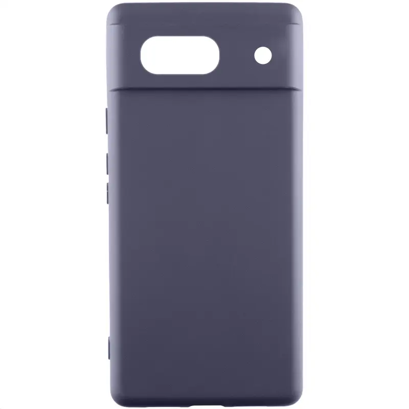 Чехол Silicone Cover Lakshmi Full Camera (AAA) для Google Pixel 7a, Серый / Dark Gray, Силикон, купить оптом с доставкой