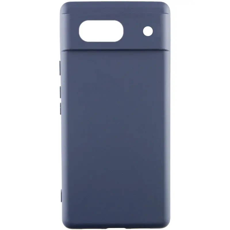 Чехол Silicone Cover Lakshmi Full Camera (AAA) для Google Pixel 7a, Темно-синий / Midnight blue, Силикон, купить оптом с доставкой