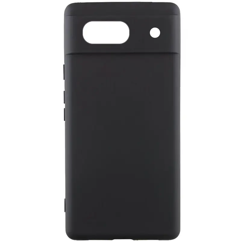 Чехол Silicone Cover Lakshmi Full Camera (AAA) для Google Pixel 7a, Черный / Black, Силикон, купить оптом с доставкой