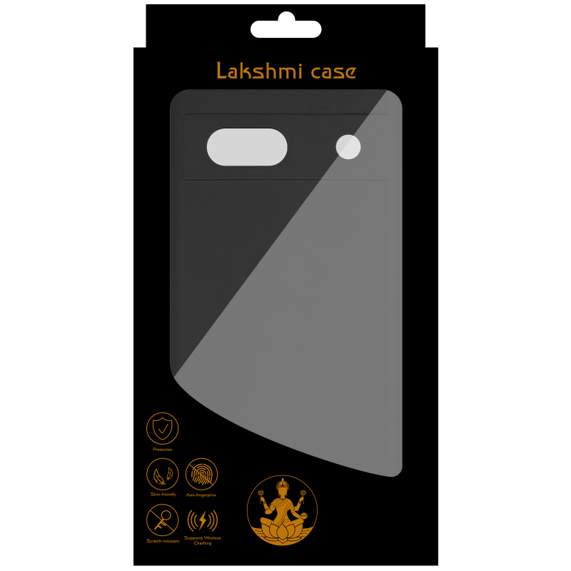 Чехол Silicone Cover Lakshmi Full Camera (AAA) для Google Pixel 7a, Черный / Black 5, Силикон, купить оптом с доставкой