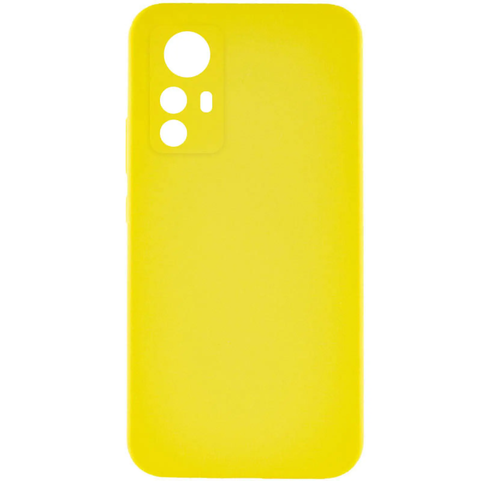 Чехол Silicone Cover Lakshmi Full Camera (AAA) для Xiaomi Redmi Note 12S, Желтый / Yellow, Силикон, купить оптом с доставкой