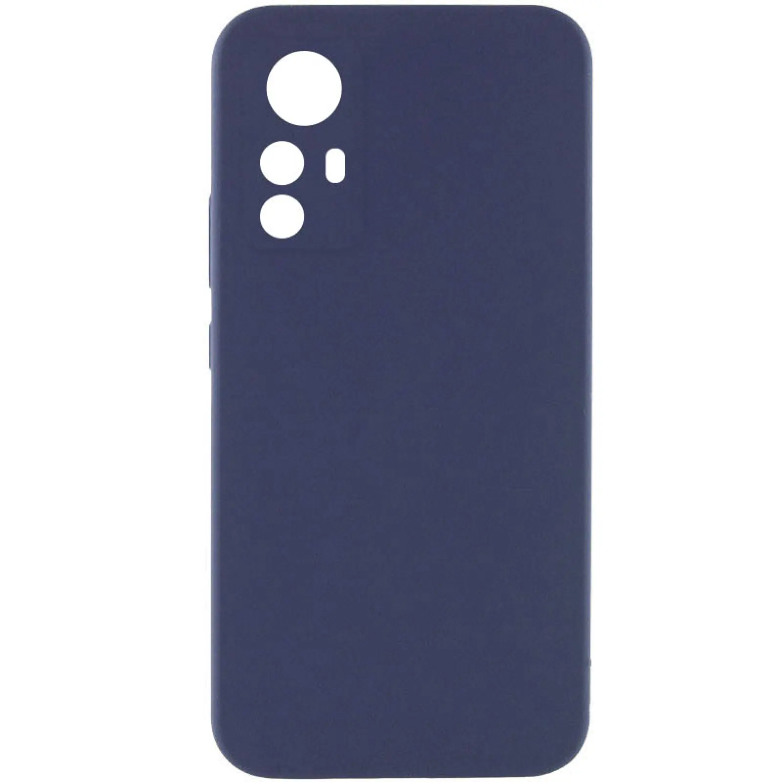 Чехол Silicone Cover Lakshmi Full Camera (AAA) для Xiaomi Redmi Note 12S, Темно-синий / Midnight blue, Силикон, купить оптом с доставкой