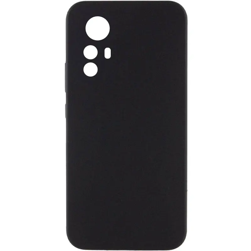 Чехол Silicone Cover Lakshmi Full Camera (AAA) для Xiaomi Redmi Note 12S, Черный / Black, Силикон, купить оптом с доставкой