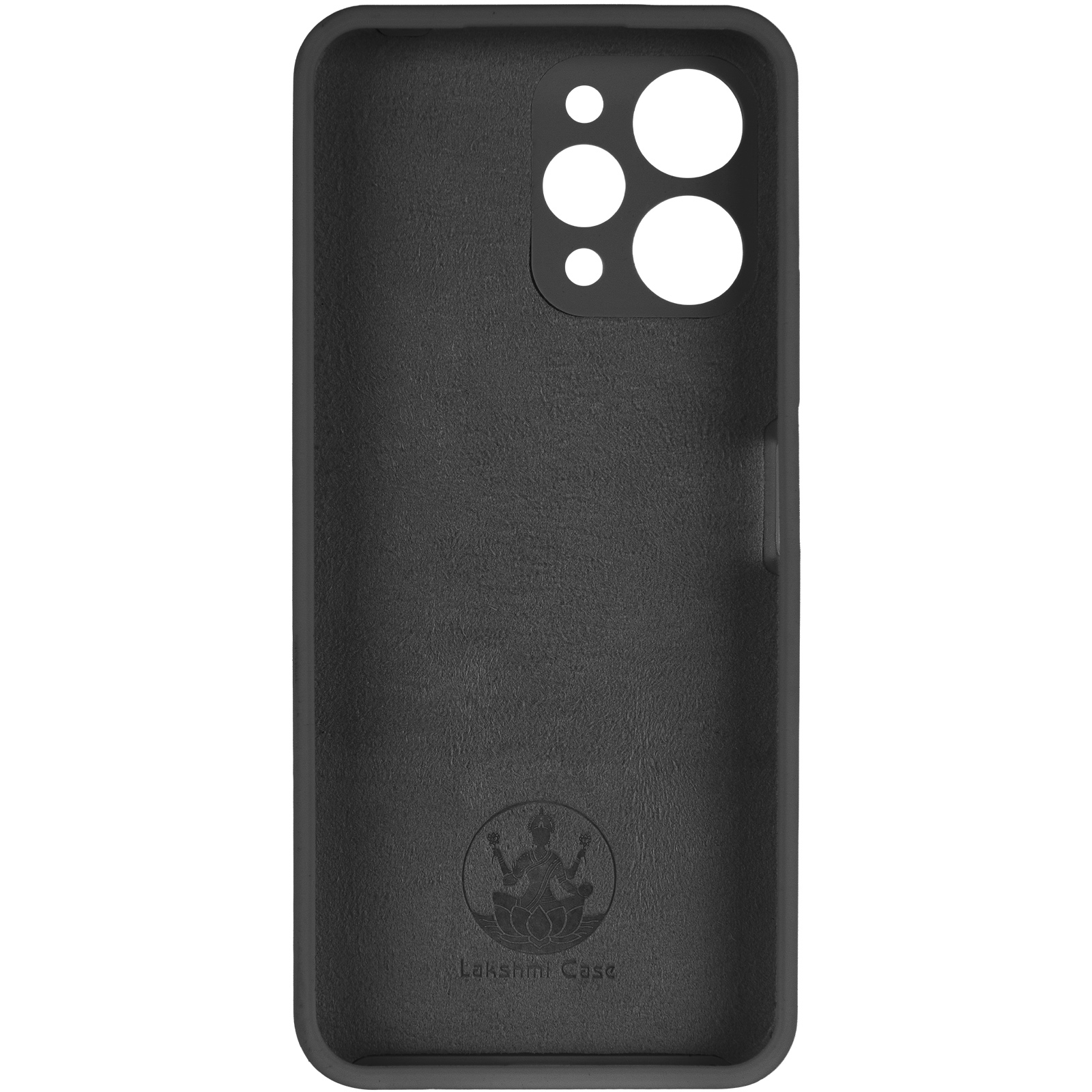 Чохол Silicone Cover Lakshmi Full Camera (AAA) для Xiaomi Redmi 12, Чорний / Black 3, Силікон, купити оптом з доставкою