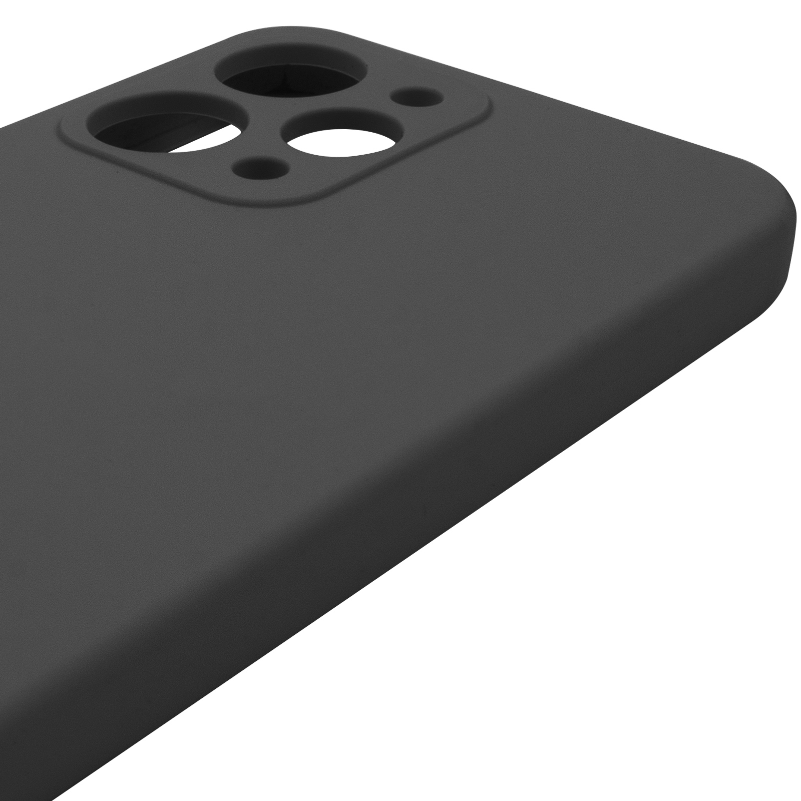 Чохол Silicone Cover Lakshmi Full Camera (AAA) для Xiaomi Redmi 12, Чорний / Black 4, Силікон, купити оптом з доставкою