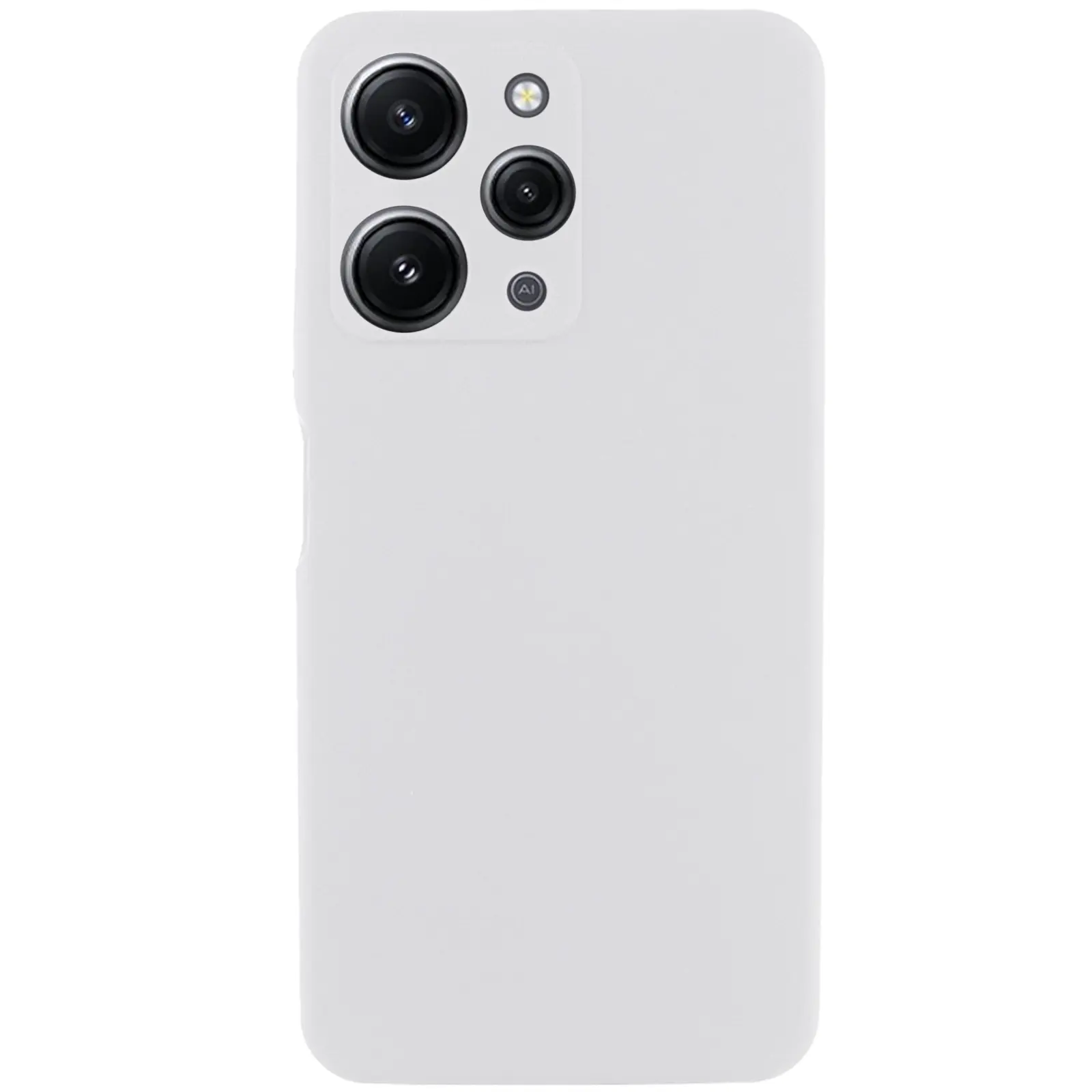 Чохол Silicone Cover Lakshmi Full Camera (AAA) для Xiaomi Redmi 12, Білий / White, Силікон, купити оптом з доставкою