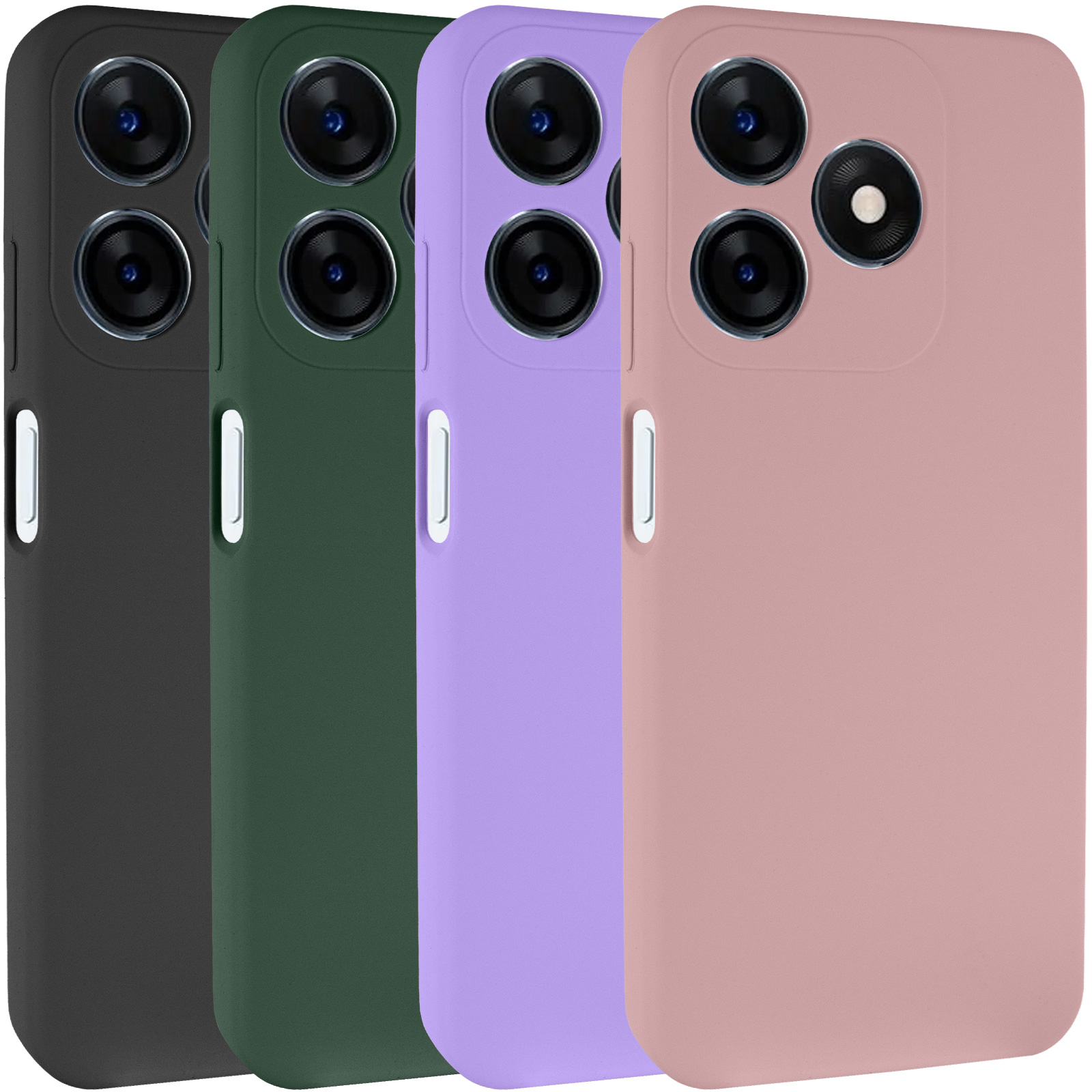 Чохол Silicone Cover Lakshmi Full Camera (AAA) для TECNO Spark 10, Силікон, купити оптом з доставкою