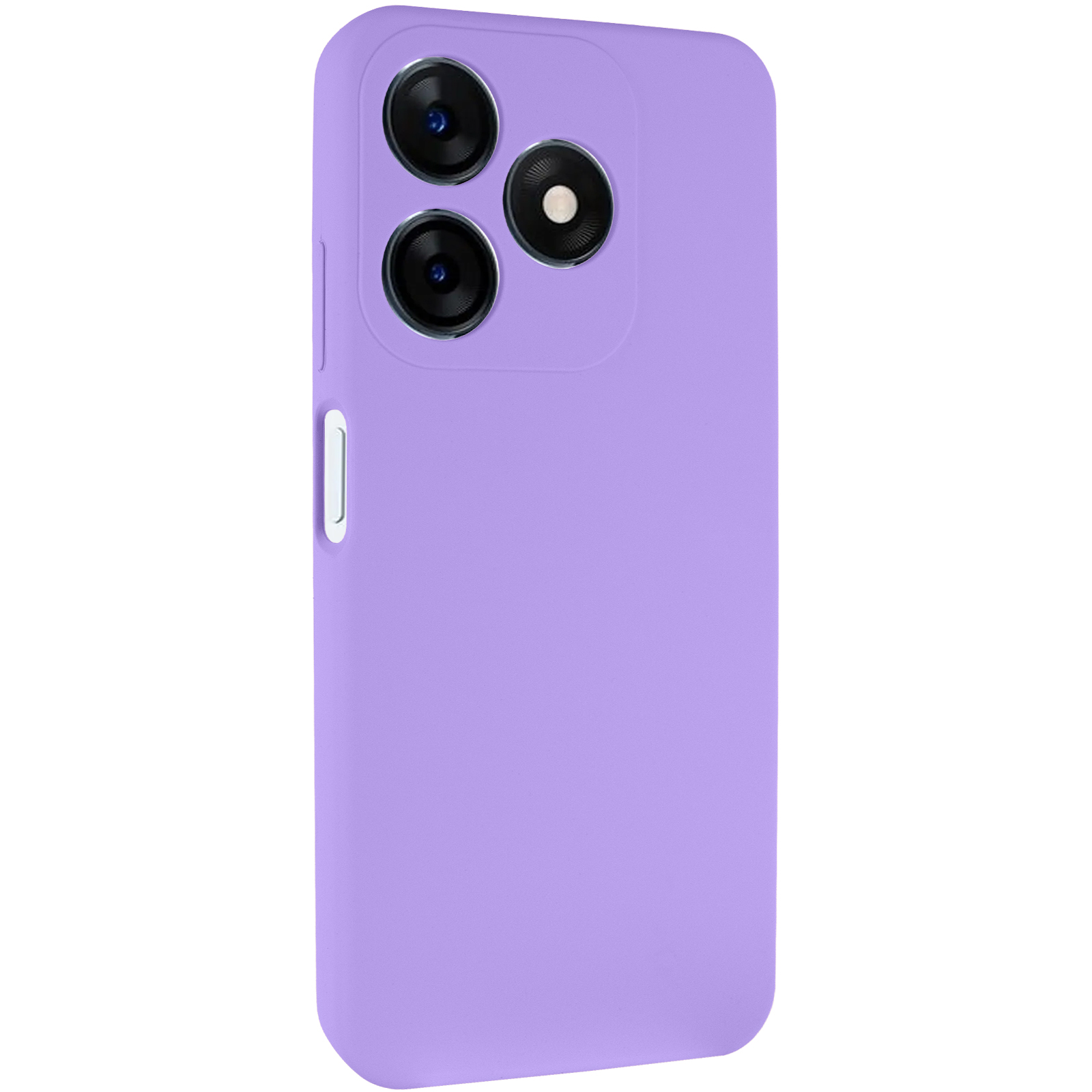 Чохол Silicone Cover Lakshmi Full Camera (AAA) для TECNO Spark 10, Бузковий / Dasheen, Силікон, купити оптом з доставкою
