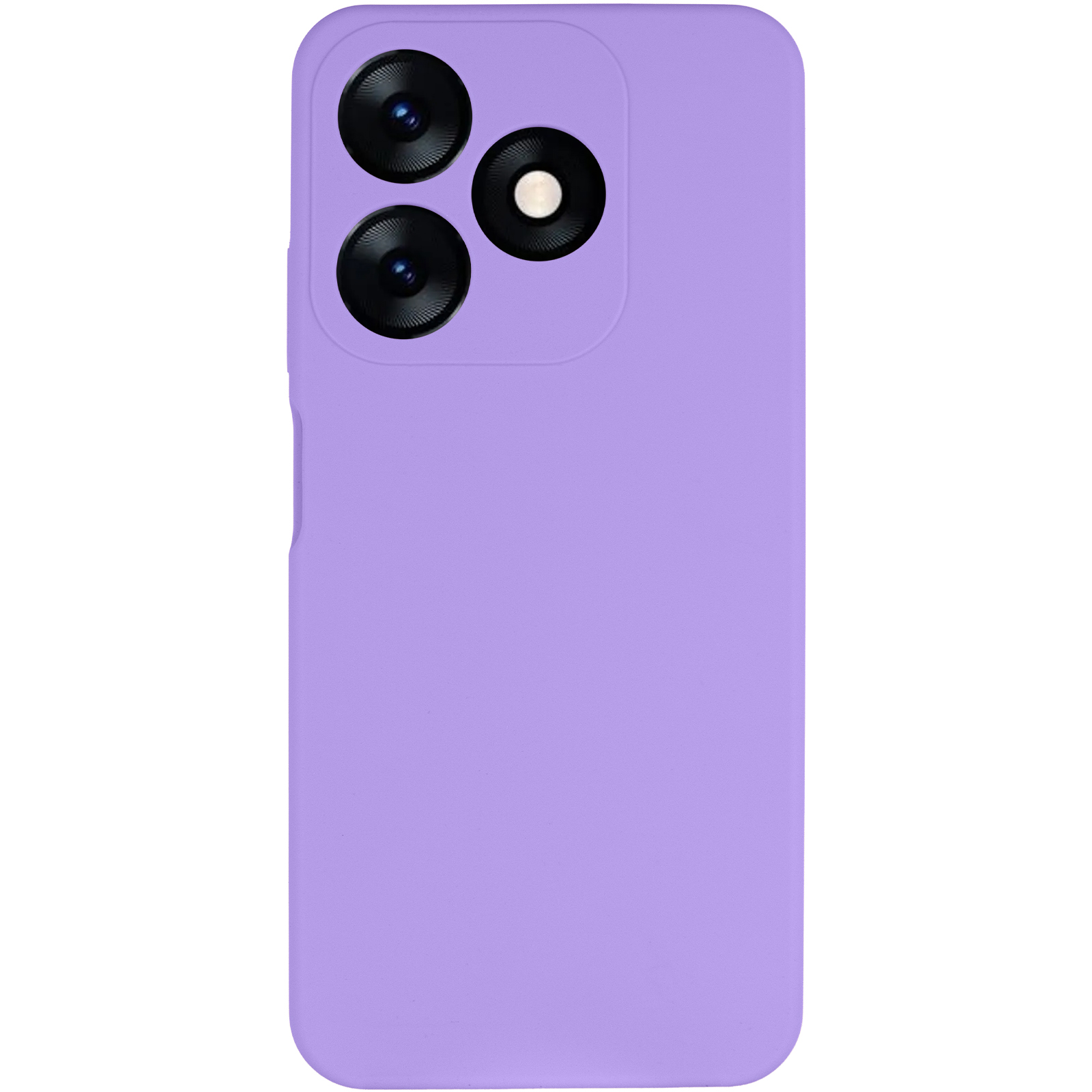 Чохол Silicone Cover Lakshmi Full Camera (AAA) для TECNO Spark 10, Бузковий / Dasheen 1, Силікон, купити оптом з доставкою