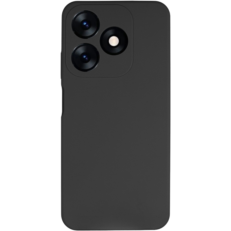 Чохол Silicone Cover Lakshmi Full Camera (AAA) для TECNO Spark 10, Чорний / Black 1, Силікон, купити оптом з доставкою