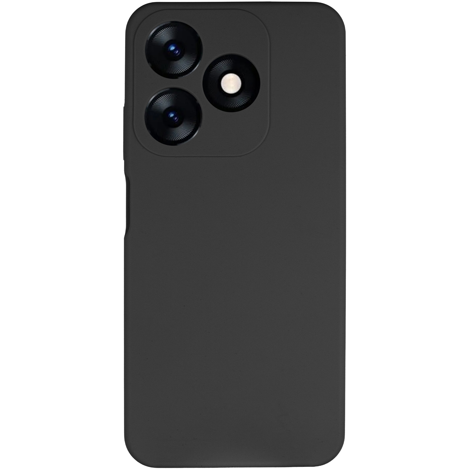 Чохол Silicone Cover Lakshmi Full Camera (AAA) для TECNO Spark 10, Чорний / Black 1, Силікон, купити оптом з доставкою