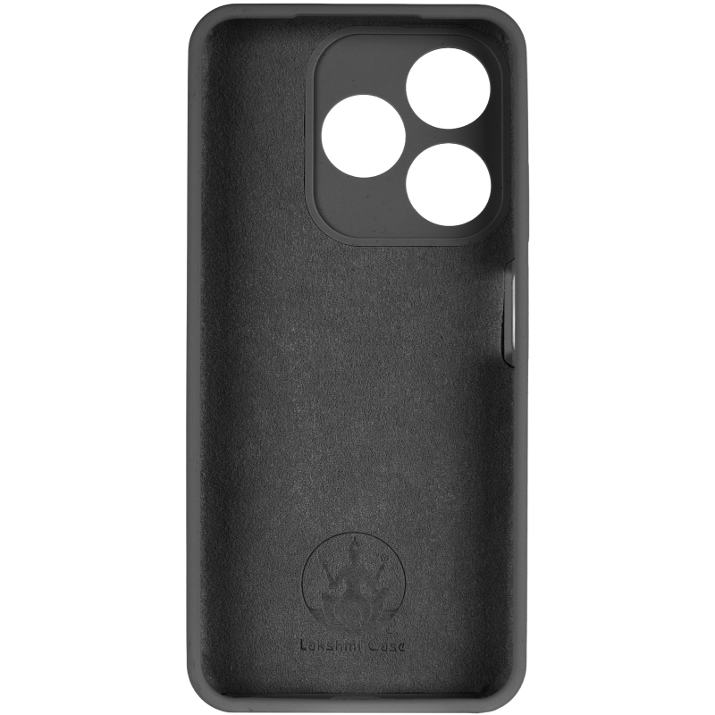 Чохол Silicone Cover Lakshmi Full Camera (AAA) для TECNO Spark 10, Чорний / Black 3, Силікон, купити оптом з доставкою