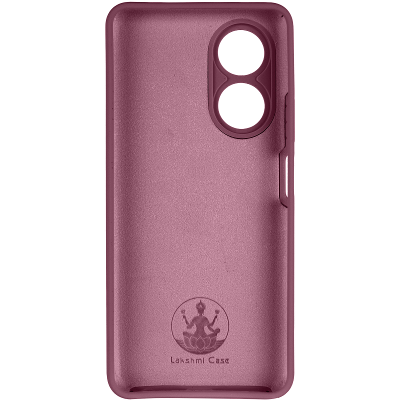 Чохол Silicone Cover Lakshmi Full Camera (AAA) для Oppo A58 4G, Бордовий / Plum 2, Силікон, купити оптом з доставкою