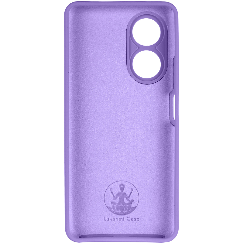 Чохол Silicone Cover Lakshmi Full Camera (AAA) для Oppo A58 4G, Бузковий / Dasheen 2, Силікон, купити оптом з доставкою