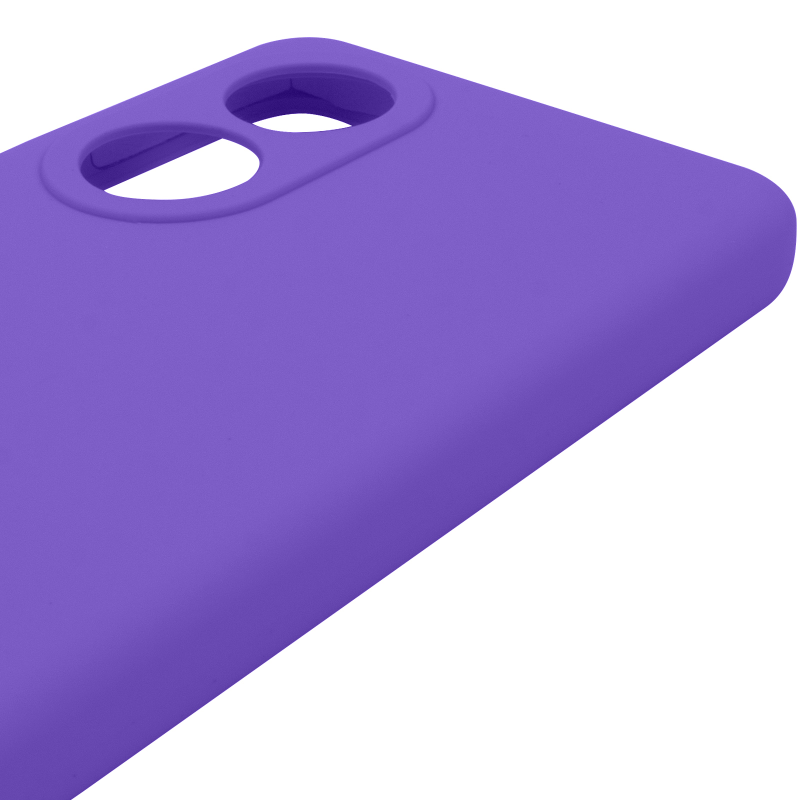 Чохол Silicone Cover Lakshmi Full Camera (AAA) для Oppo A58 4G, Фіолетовий / Amethyst 3, Силікон, купити оптом з доставкою