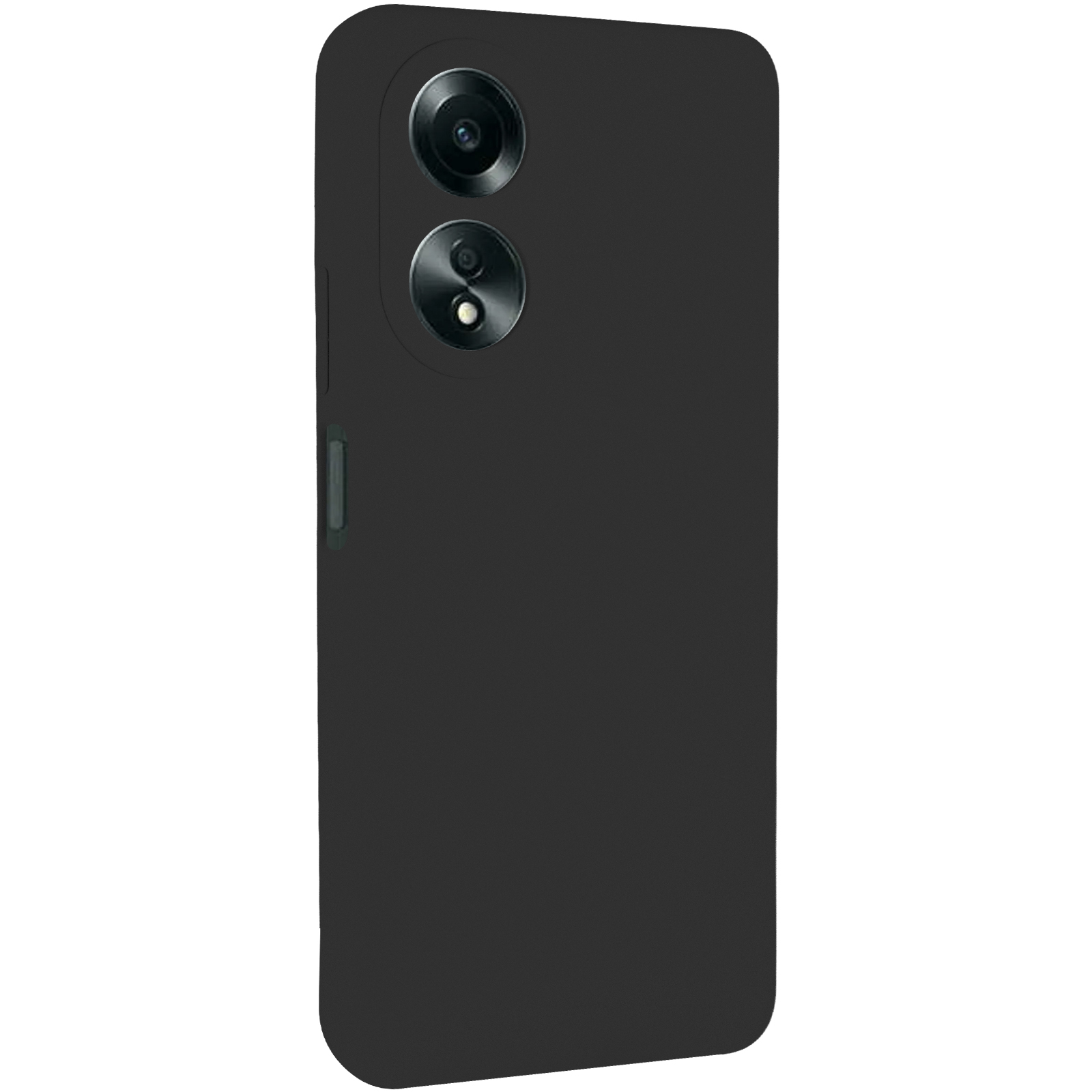 Чохол Silicone Cover Lakshmi Full Camera (AAA) для Oppo A58 4G, Чорний / Black, Силікон, купити оптом з доставкою