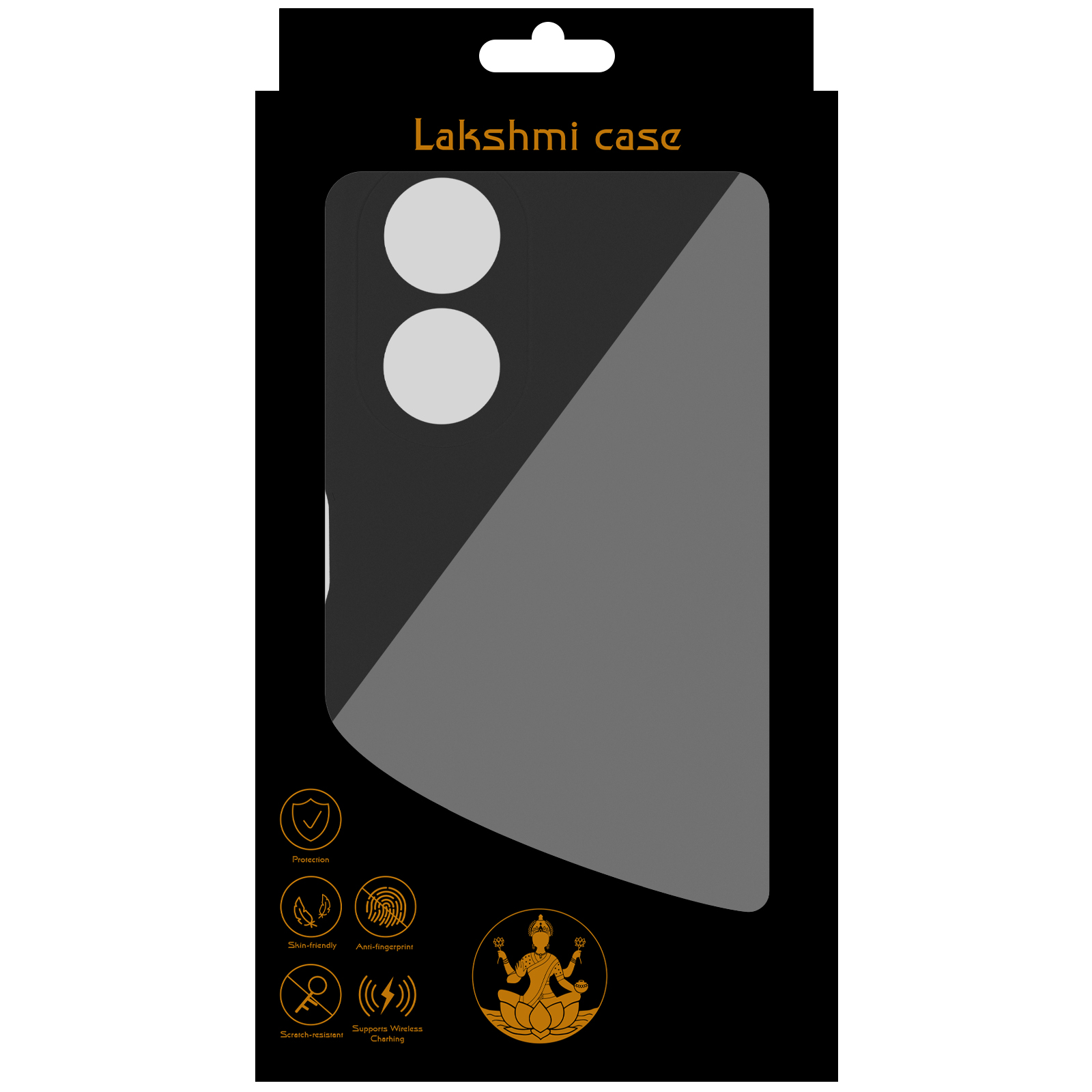 Чохол Silicone Cover Lakshmi Full Camera (AAA) для Oppo A58 4G, Чорний / Black 1, Силікон, купити оптом з доставкою