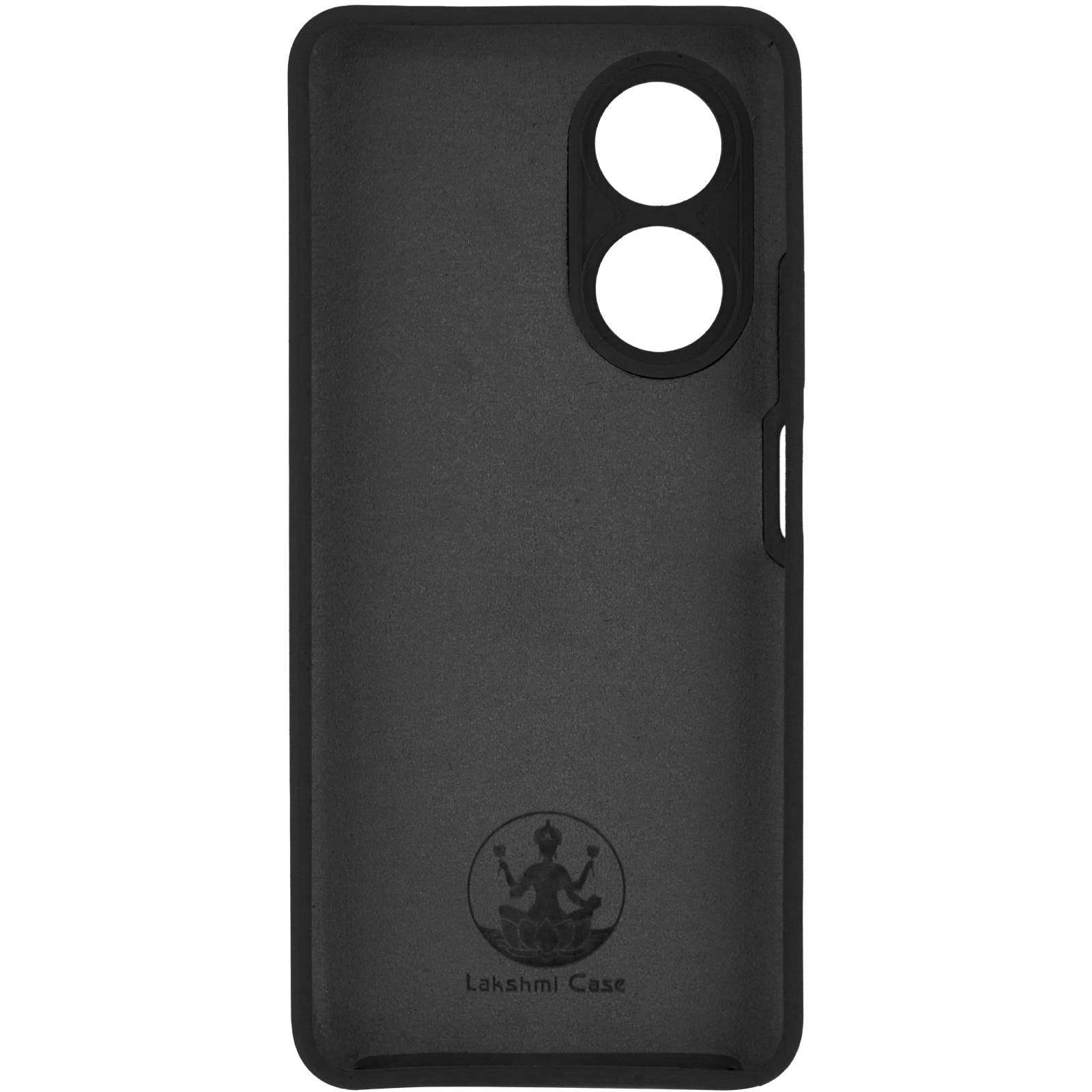 Чохол Silicone Cover Lakshmi Full Camera (AAA) для Oppo A58 4G, Чорний / Black 3, Силікон, купити оптом з доставкою