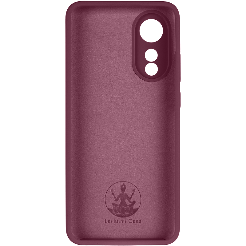 Чохол Silicone Cover Lakshmi Full Camera (AAA) для Oppo A78 4G, Бордовий / Plum 2, Силікон, купити оптом з доставкою