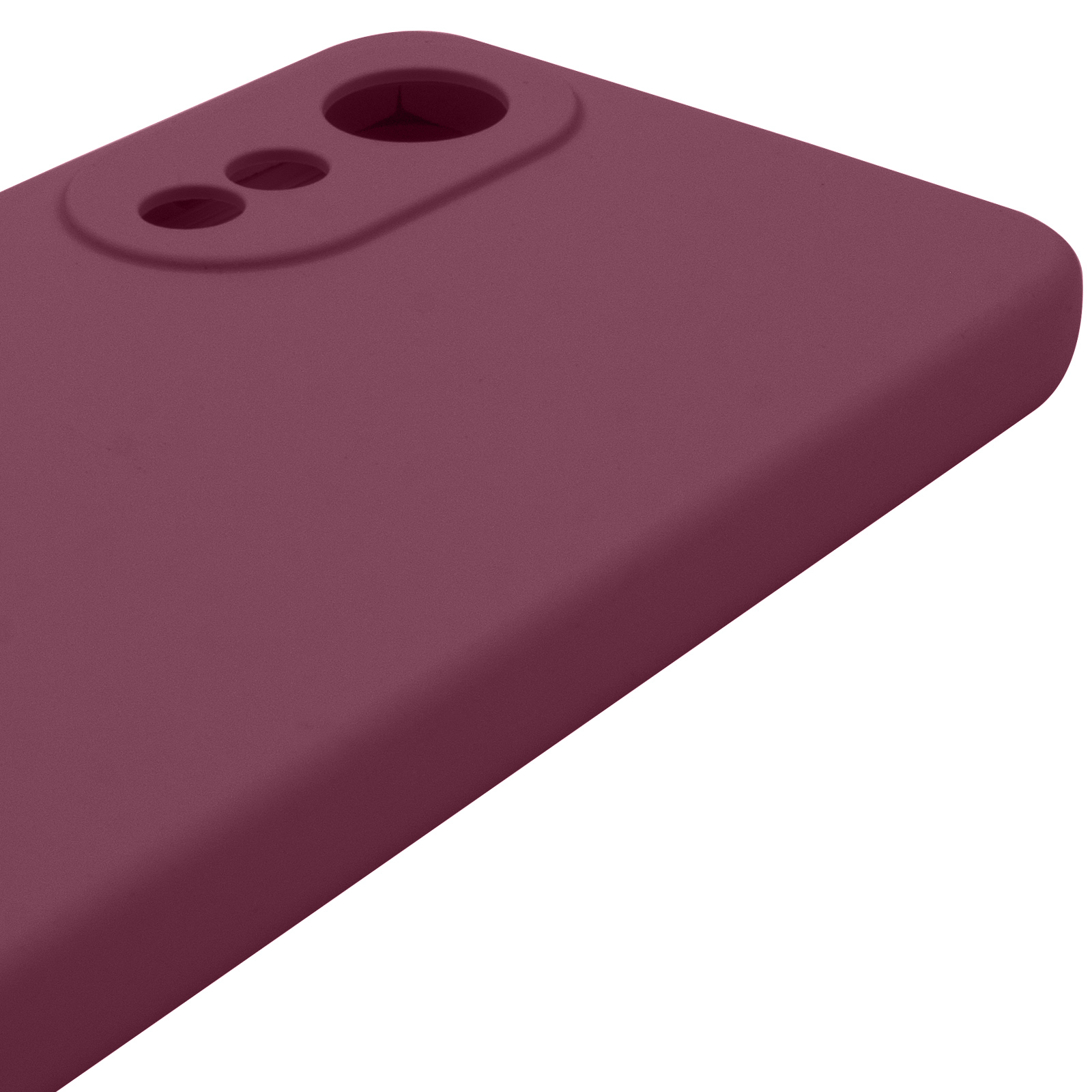 Чохол Silicone Cover Lakshmi Full Camera (AAA) для Oppo A78 4G, Бордовий / Plum 3, Силікон, купити оптом з доставкою