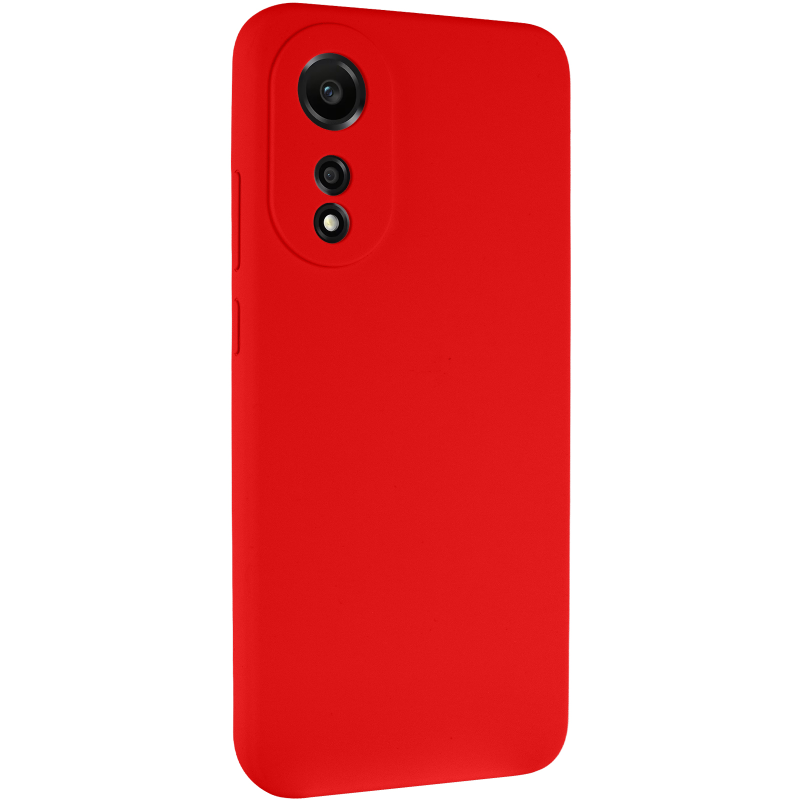 Чохол Silicone Cover Lakshmi Full Camera (AAA) для Oppo A78 4G, Червоний / Red, Силікон, купити оптом з доставкою