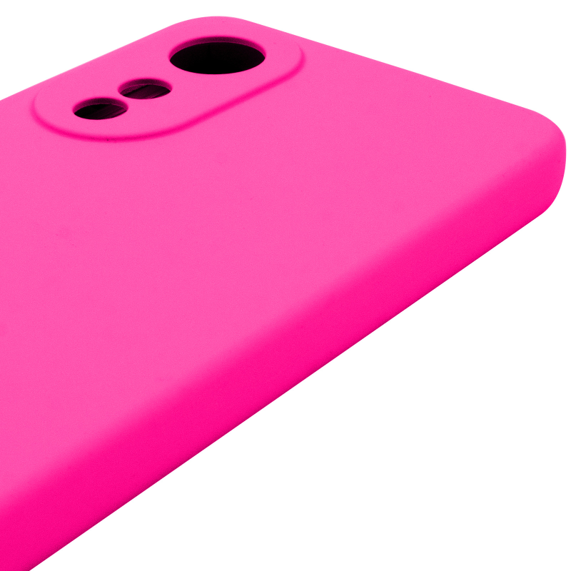 Чохол Silicone Cover Lakshmi Full Camera (AAA) для Oppo A78 4G, Рожевий / Barbie pink 3, Силікон, купити оптом з доставкою