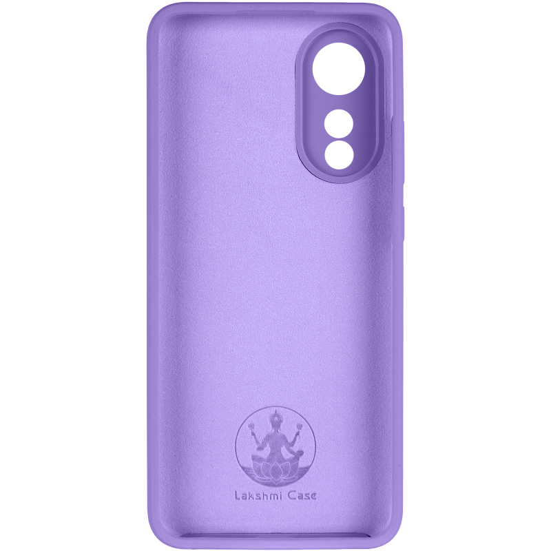 Чохол Silicone Cover Lakshmi Full Camera (AAA) для Oppo A78 4G, Бузковий / Dasheen 2, Силікон, купити оптом з доставкою
