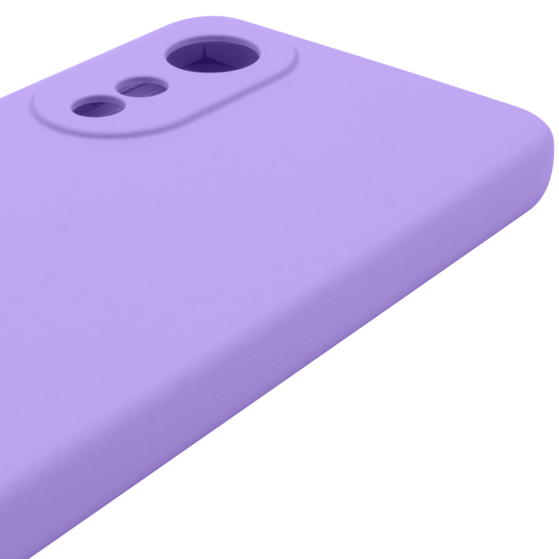 Чохол Silicone Cover Lakshmi Full Camera (AAA) для Oppo A78 4G, Бузковий / Dasheen 3, Силікон, купити оптом з доставкою