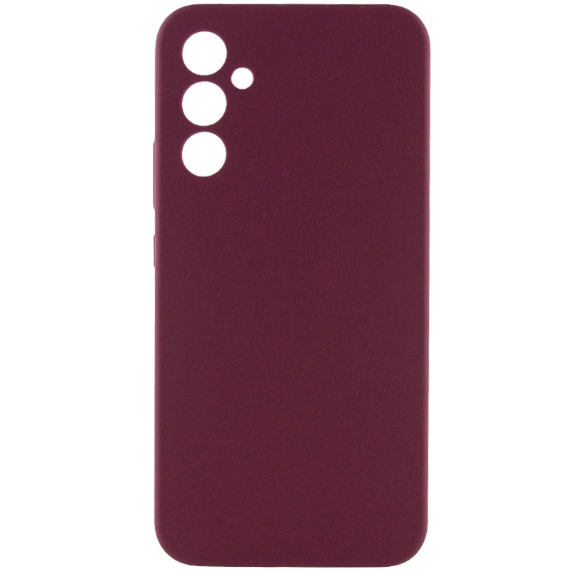 Чехол Silicone Cover Lakshmi Full Camera (AAA) для Samsung Galaxy S23 FE, Бордовый / Plum, Силикон, купить оптом с доставкой