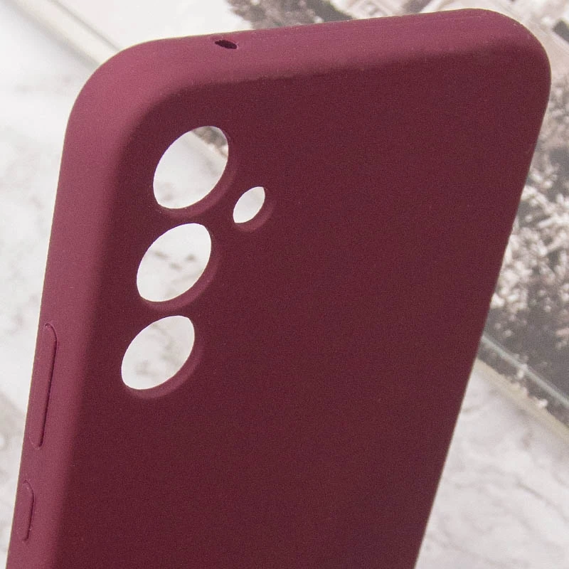 Чехол Silicone Cover Lakshmi Full Camera (AAA) для Samsung Galaxy S23 FE, Бордовый / Plum 5, Силикон, купить оптом с доставкой