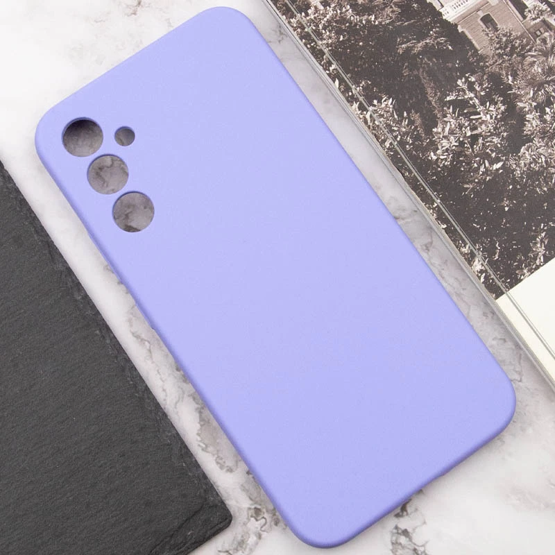 Чехол Silicone Cover Lakshmi Full Camera (AAA) для Samsung Galaxy S23 FE, Сиреневый / Dasheen 4, Силикон, купить оптом с доставкой
