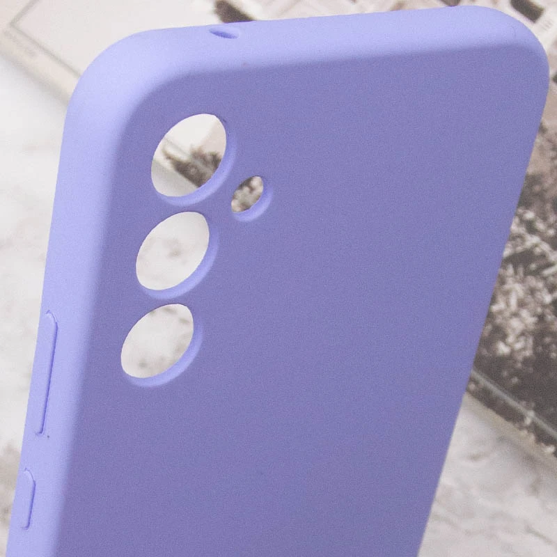 Чехол Silicone Cover Lakshmi Full Camera (AAA) для Samsung Galaxy S23 FE, Сиреневый / Dasheen 5, Силикон, купить оптом с доставкой