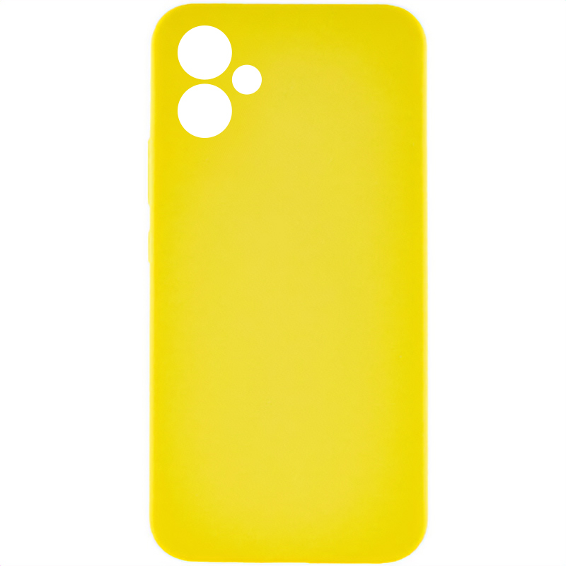 Чехол Silicone Cover Lakshmi Full Camera (AAA) для Samsung Galaxy A05, Желтый / Yellow, Силикон, купить оптом с доставкой