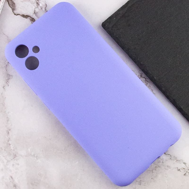 Чехол Silicone Cover Lakshmi Full Camera (AAA) для Samsung Galaxy A05, Сиреневый / Dasheen 4, Силикон, купить оптом с доставкой