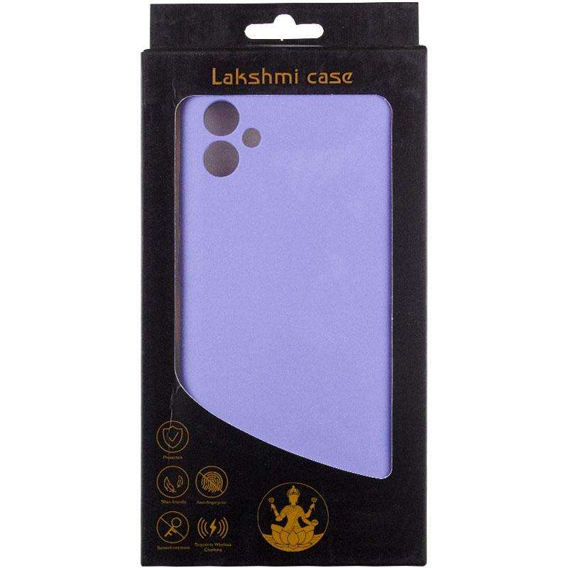Чехол Silicone Cover Lakshmi Full Camera (AAA) для Samsung Galaxy A05, Сиреневый / Dasheen 7, Силикон, купить оптом с доставкой
