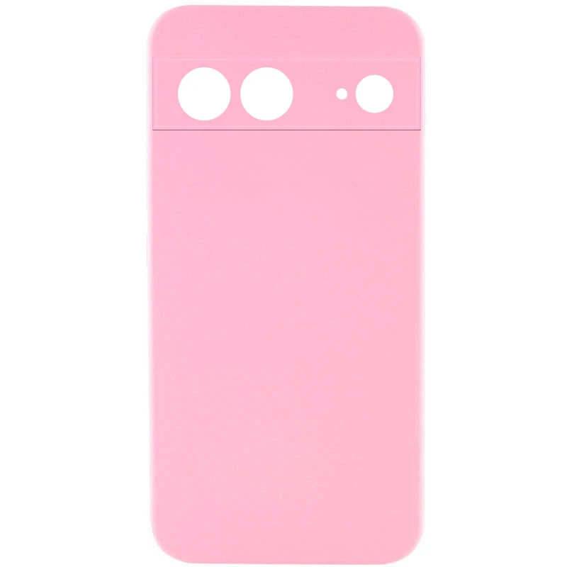 Чехол Silicone Cover Lakshmi Full Camera (AAA) для Google Pixel 8, Розовый / Light pink, Силикон, купить оптом с доставкой