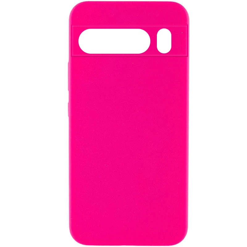 Чохол Silicone Cover Lakshmi Full Camera (AAA) для Google Pixel 8 Pro, Рожевий / Barbie pink, Силікон, купити оптом з доставкою