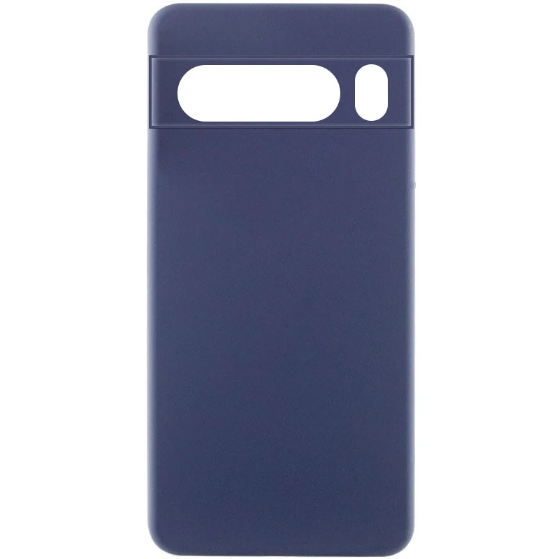 Чохол Silicone Cover Lakshmi Full Camera (AAA) для Google Pixel 8 Pro, Темно-синій / Midnight blue, Силікон, купити оптом з доставкою