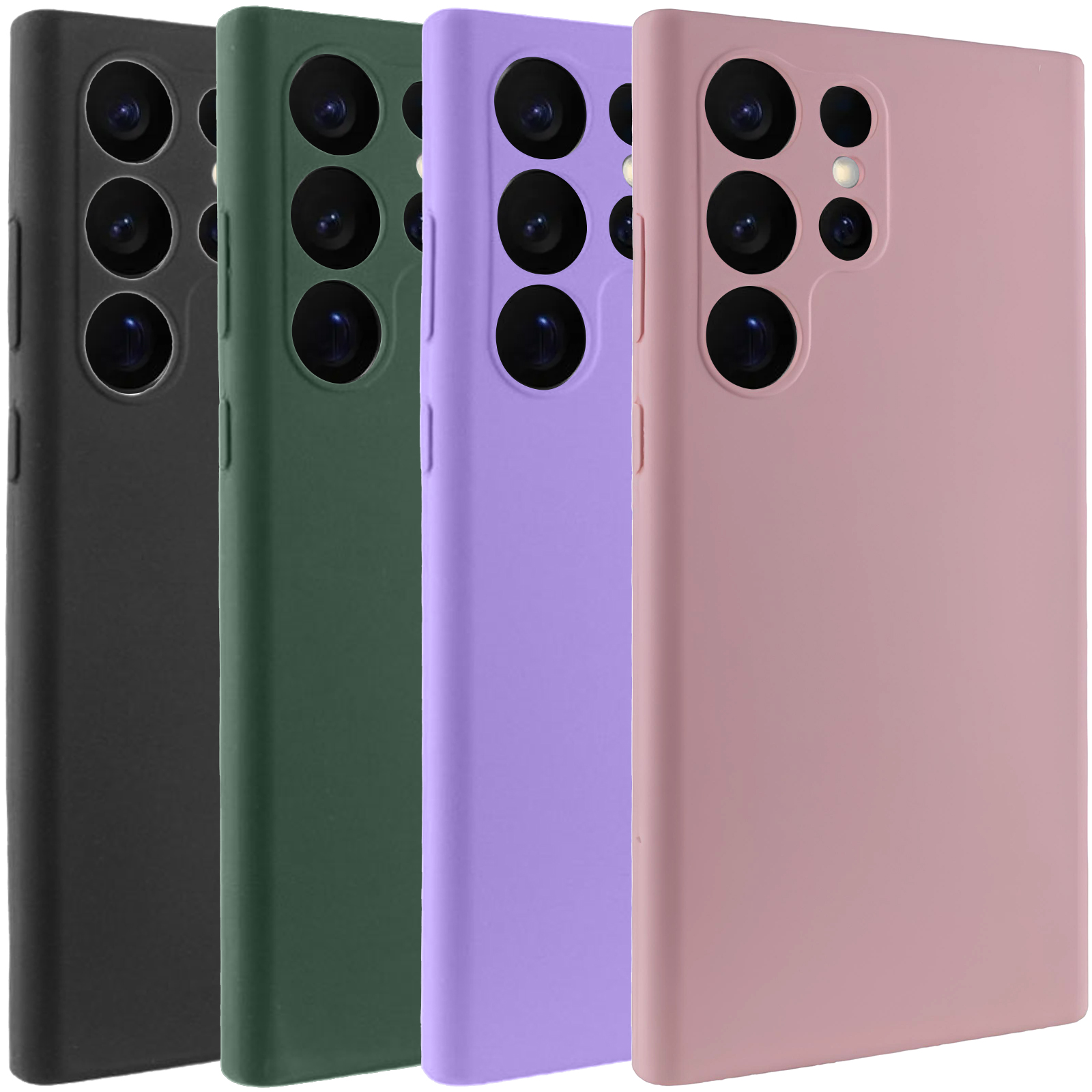 Чохол Silicone Cover Lakshmi Full Camera (AAA) для Samsung Galaxy S24 Ultra, Силікон, купити оптом з доставкою