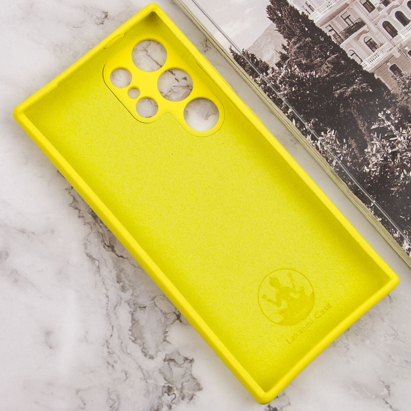 Чохол Silicone Cover Lakshmi Full Camera (AAA) для Samsung Galaxy S24 Ultra, Жовтий / Yellow 2, Силікон, купити оптом з доставкою