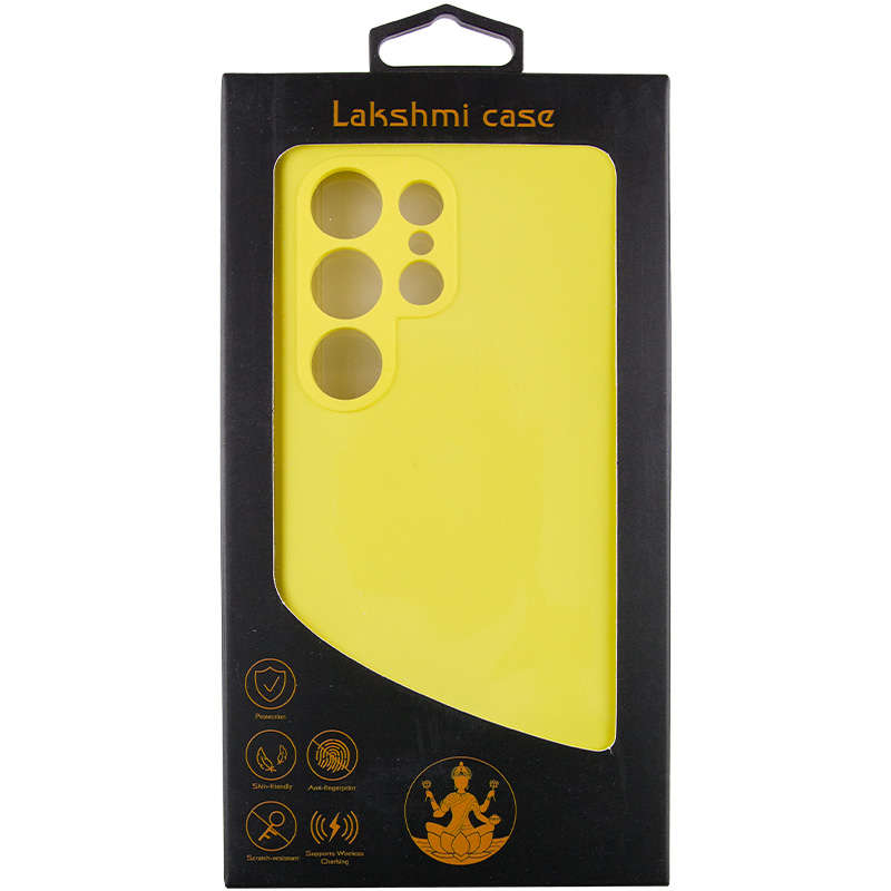 Чохол Silicone Cover Lakshmi Full Camera (AAA) для Samsung Galaxy S24 Ultra, Жовтий / Yellow 6, Силікон, купити оптом з доставкою