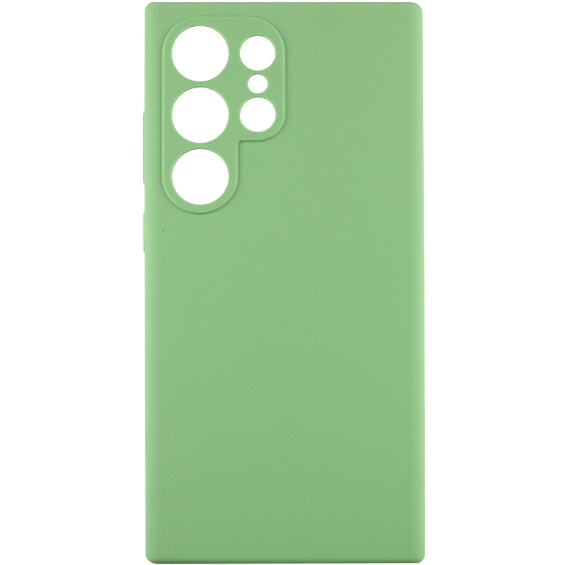 Чохол Silicone Cover Lakshmi Full Camera (AAA) для Samsung Galaxy S24 Ultra, М'ятний / Mint, Силікон, купити оптом з доставкою