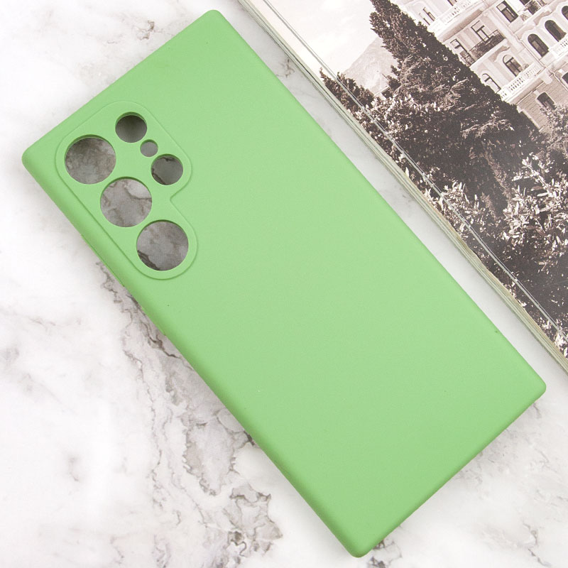 Чохол Silicone Cover Lakshmi Full Camera (AAA) для Samsung Galaxy S24 Ultra, М'ятний / Mint 1, Силікон, купити оптом з доставкою