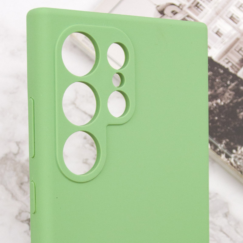 Чохол Silicone Cover Lakshmi Full Camera (AAA) для Samsung Galaxy S24 Ultra, М'ятний / Mint 5, Силікон, купити оптом з доставкою