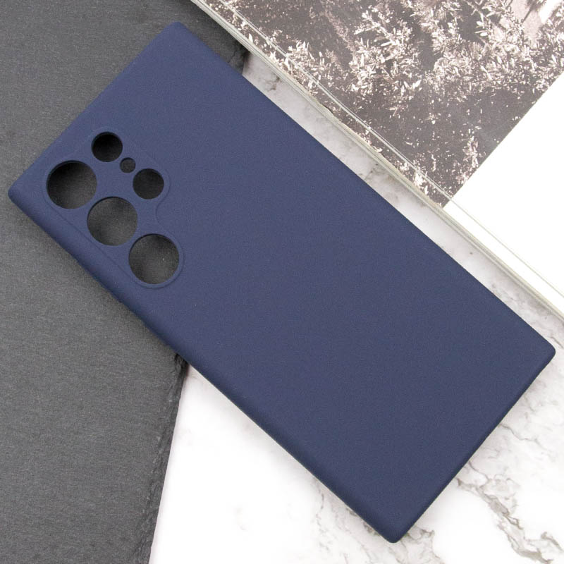 Чохол Silicone Cover Lakshmi Full Camera (AAA) для Samsung Galaxy S24 Ultra, Темно-синій / Midnight blue 4, Силікон, купити оптом з доставкою