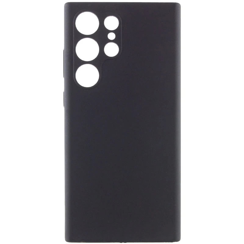 Чехол Silicone Cover Lakshmi Full Camera (AAA) для Samsung Galaxy S24 Ultra, Черный / Black, Силикон, купить оптом с доставкой